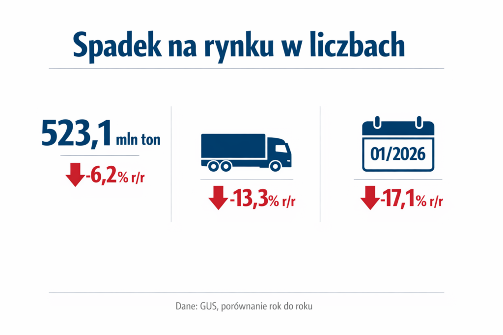 brak zleceń transportowych